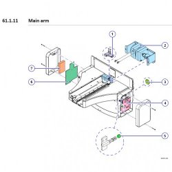Linac service parts: Arm control board PCB, kV