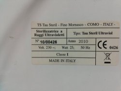 Камера ультрафиолетовая (TAU STERIL, Италия)