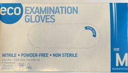 Перчатки нитриловые, Размер М, ECO EXAMINATION GLOVES
