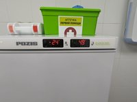 Холодильник комбинированный лабораторный ХЛ-250 «POZIS» (с 2-мя металлическими дверьми)