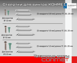 Отвертки для винтов КОНМЕТ