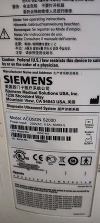 УЗИ SIEMENS ACUSON S2000 с датчиками