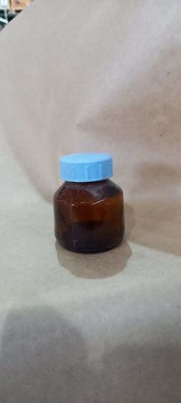 Флакон 100 мл с винтовым горлом с крышкой из темного стекла