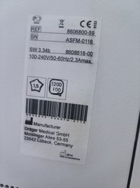 Наркозный аппарат Dräger Fabius plus, 2014 г. в.