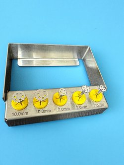 Набор стоматологических дисковых фрез или боров для остеоденсификации