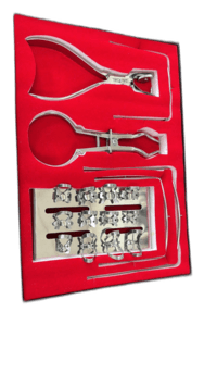 Стоматологический набор для работы с системой коффердам (раббердам)