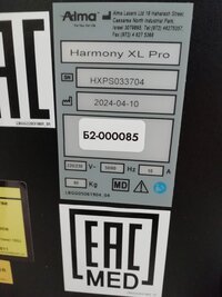 Аппарат многофункциональный для лазерной и фототерапии Harmony XL Pro, с принадлежностями Год выпуска: 2024.