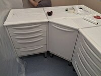 Угловой комплект медицинской мебели из 4 модулей