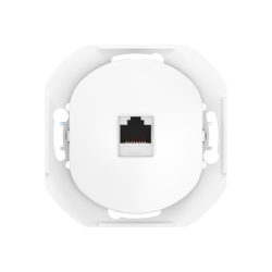 Розетка скрытой установки компьютерная CADUCEUS ALING EON с модулем Keystone RJ45 8P8C, cat.6, FTP, механизм