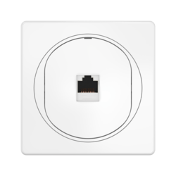 Встраиваемая компьютерная розетка CADUCEUS ALING EON с модулем Keystone RJ45 8P8C, cat.6, FTP