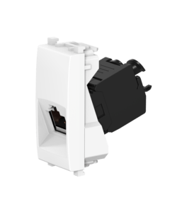 Розетка CADUCEUS ALING EXPERIENCE компьютерная, с модулем Keystone RJ45 8P8C cat.5e, FTP, модульная, для скрытой проводки, механизм