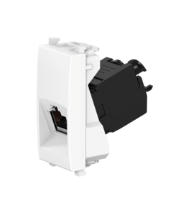 Розетка CADUCEUS ALING EXPERIENCE компьютерная, с модулем Keystone RJ45 8P8C cat.6, FTP, модульная, для скрытой проводки, механизм
