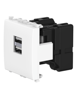Розетка USB 2.0 тип А CADUCEUS ALING EXPERIENCE для скрытой проводки, для зарядки 2-х устройств