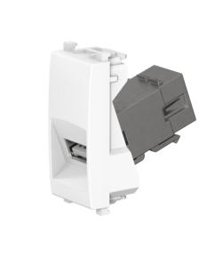 Розетка с модулем Keystone USB 2.0 тип A-A CADUCEUS ALING EXPERIENCE для скрытой проводки
