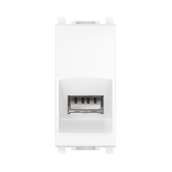Встраиваемая розетка USB 2.0 CADUCEUS ALING EXPERIENCE, тип А-A с антибактериальной защитой
