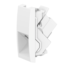 Розетка CADUCEUS ALING MODE телефонная, с модулем Keystone RJ12 6P6C cat.3, модульная, для скрытой проводки, механизм