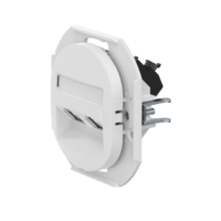 Встраиваемая двойная компьютерная розетка CADUCEUS ALING EON с модулями Keystone RJ45 8P8C, cat.5e, UTP, механизм