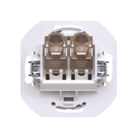 Встраиваемая двойная компьютерная розетка CADUCEUS ALING EON с модулями Keystone RJ45 8P8C cat.5e FTP, механизм