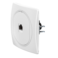 Розетка скрытой установки компьютерная CADUCEUS ALING EON с модулем Keystone RJ45 8P8C, cat.6, UTP