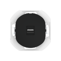Розетка скрытой установки CADUCEUS ALING EON с модулем Keystone USB 2.0 тип A-A, механизм