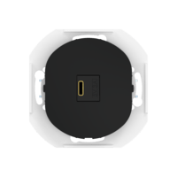 Розетка скрытой установки CADUCEUS ALING EON USB тип С для зарядки 1-го устройства, 3А, 5В=, 250В~, механизм