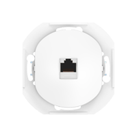 Розетка скрытой установки компьютерная CADUCEUS ALING EON с модулем Keystone RJ45 8P8C, cat.6A, FTP, механизм