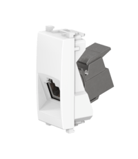 Розетка CADUCEUS ALING EXPERIENCE телефонная, с модулем Keystone RJ12 6P4C cat.3, модульная, для скрытой проводки, механизм