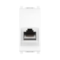 Розетка CADUCEUS ALING EXPERIENCE компьютерная, с модулем Keystone RJ45 8P8C cat.6, FTP, модульная, для скрытой проводки, механизм