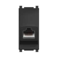 Розетка CADUCEUS ALING EXPERIENCE компьютерная, с модулем Keystone RJ45 8P8C cat.6, FTP, модульная, для скрытой проводки, механизм