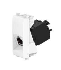 Розетка CADUCEUS ALING EXPERIENCE компьютерная, с модулем Keystone RJ45 8P8C cat.6A, UTP, модульная, для скрытой проводки, механизм