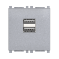 Розетка USB 2.0 тип А CADUCEUS ALING EXPERIENCE для скрытой проводки, для зарядки 2-х устройств