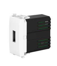 Розетка USB 2.0 тип А CADUCEUS ALING EXPERIENCE для скрытой проводки, для зарядки 1-го устройства