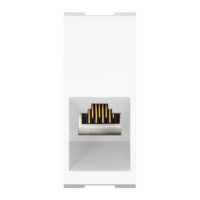 Розетка компьютерная CADUCEUS ALING MODE с модулем Keystone RJ45 8P8C cat.6A, UTP, модульная, для скрытой проводки, механизм