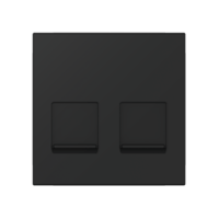 Адаптер CADUCEUS ALING HIDE, двойной для Keystone RJ12/RJ45/USB A-A/HDMI A-A, со шторками