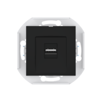 Розетка скрытой установки CADUCEUS ALING PRESTIGE с модулем Keystone USB 2.0 тип А-А, 250В~, механизм