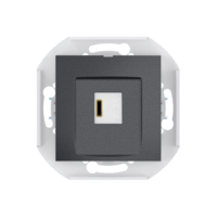 Розетка скрытой установки CADUCEUS ALING PRESTIGE USB, тип С, для зарядки, 1-го устройства, 3А, 5В=, 250В~, механизм