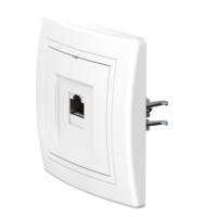 Розетка скрытой установки CADUCEUS ALING PRESTIGE компьютерная с модулем Keystone RJ45 8P8C cat.6, FTP