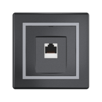 Розетка скрытой установки CADUCEUS ALING PRESTIGE компьютерная с модулем Keystone RJ45 8P8C cat.6, FTP