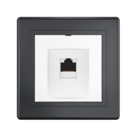 Розетка скрытой установки CADUCEUS ALING PRESTIGE компьютерная с модулем Keystone RJ45 8P8C cat.6, FTP