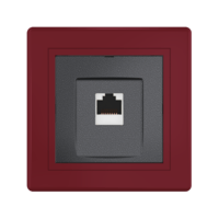 Розетка скрытой установки CADUCEUS ALING PRESTIGE компьютерная с модулем Keystone RJ45 8P8C cat.6, FTP