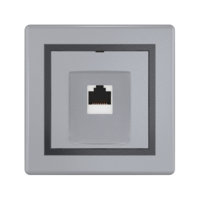 Розетка скрытой установки CADUCEUS ALING PRESTIGE компьютерная с модулем Keystone RJ45 8P8C cat.6, FTP