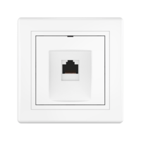 Розетка скрытой установки CADUCEUS ALING PRESTIGE компьютерная с модулем Keystone RJ45 8P8C, cat.6A, UTP