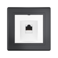 Розетка скрытой установки CADUCEUS ALING PRESTIGE компьютерная с модулем Keystone RJ45 8P8C, cat.6A, UTP