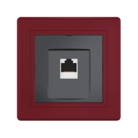 Розетка скрытой установки CADUCEUS ALING PRESTIGE компьютерная с модулем Keystone RJ45 8P8C, cat.6A, UTP