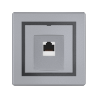 Розетка скрытой установки CADUCEUS ALING PRESTIGE компьютерная с модулем Keystone RJ45 8P8C, cat.6A, UTP