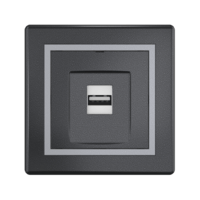 Розетка скрытой установки CADUCEUS ALING PRESTIGE с модулем Keystone USB 2.0 тип А-А, 250В~