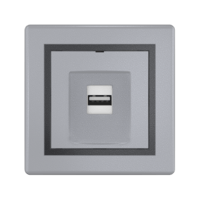 Розетка скрытой установки CADUCEUS ALING PRESTIGE с модулем Keystone USB 2.0 тип А-А, 250В~