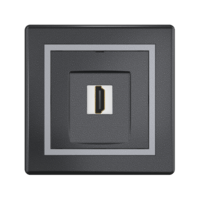 Розетка скрытой установки CADUCEUS ALING PRESTIGE с модулем Keystone HDMI тип A-A