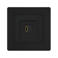 Розетка скрытой установки CADUCEUS ALING PRESTIGE USB, тип С, для зарядки 1-го устройства, 3А, 5В=, 250В~