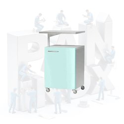 Тумба медицинская с поворотным столиком ПЛ-ТПр44